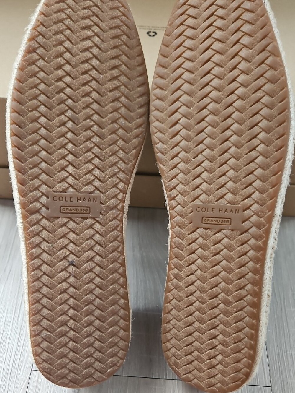 Cole Haan Beige Knit Espadrille Flats, 7.5M - Picture 8 of 9